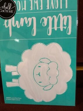 Chalk Couture “Love Ewe More” Size A Chalk Transfer NIP